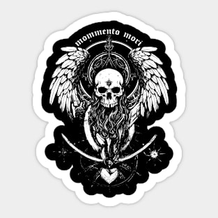 Mommento Mori classic occult Death Reaper Demon T Shirt Sticker